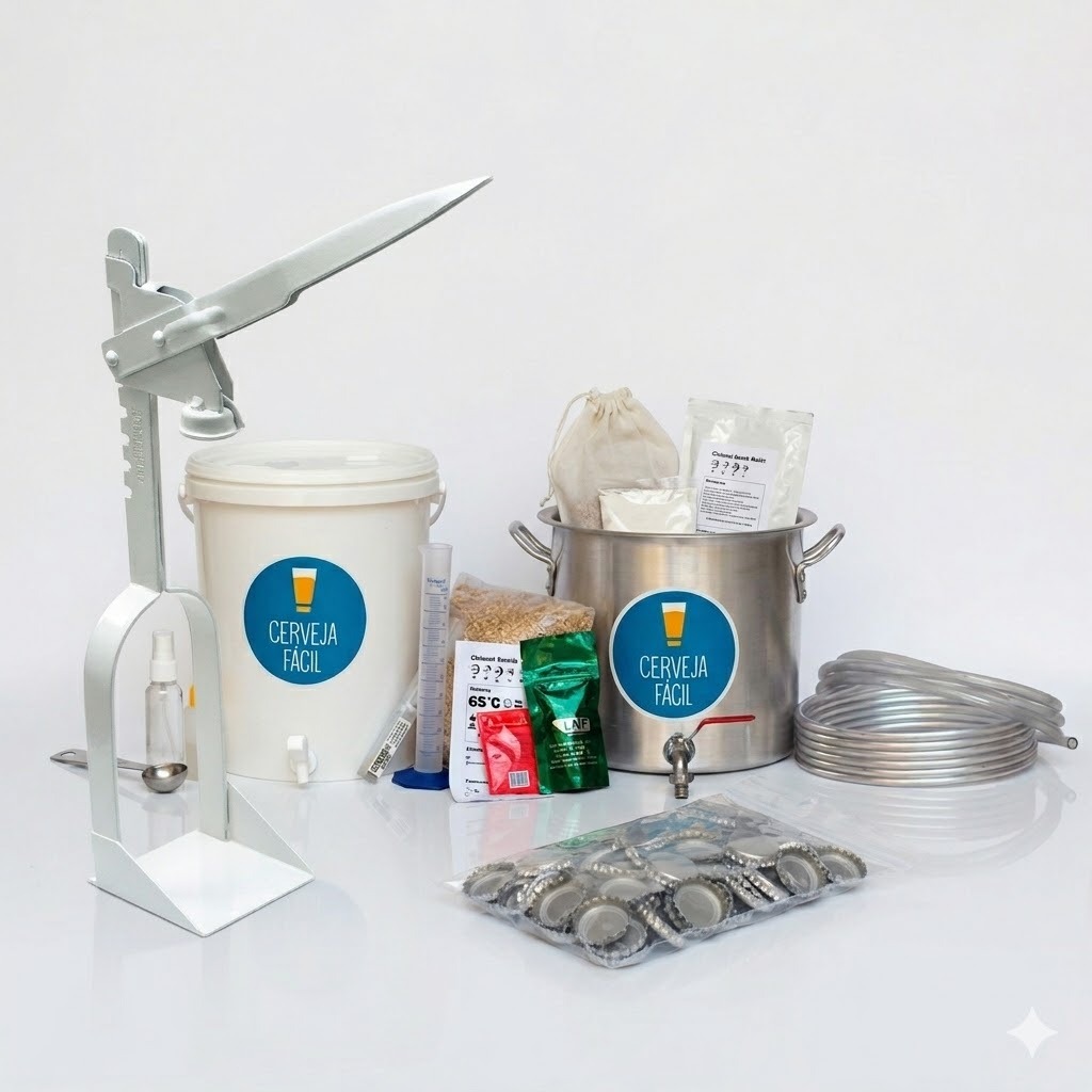 Kit Equipamentos Cerveja Fácil – BIAB 10L TOP